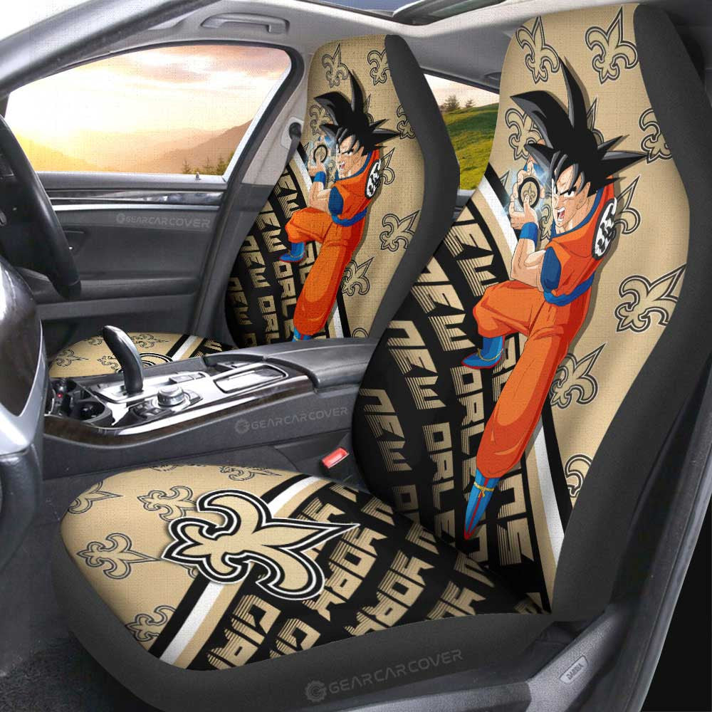 New Orleans Saints Car Seat Covers Goku Car Accessories For Fans - Gearcarcover - 2