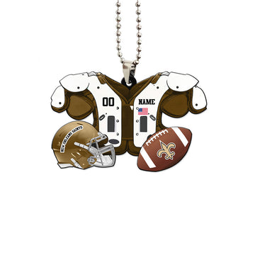 New Orleans Saints Ornament Personalized Uniforms Collection - Gearcarcover - 1