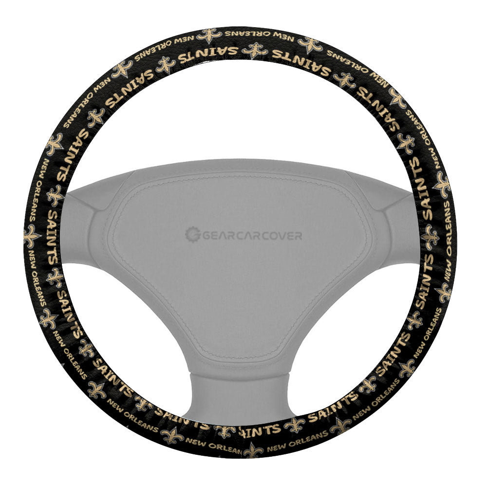 New Orleans Saints Steering Wheel Cover Sporty Team Collection - Gearcarcover - 2