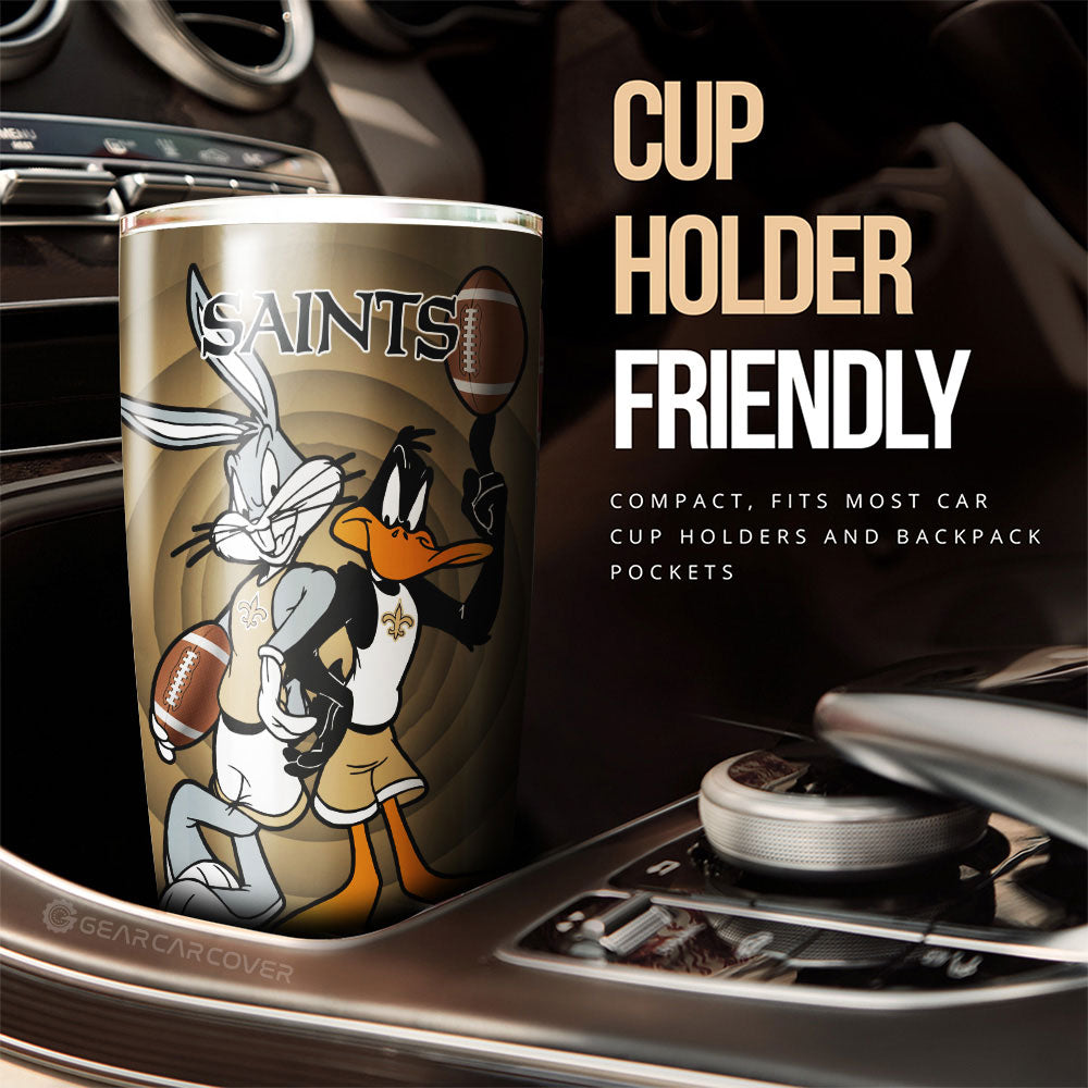 New Orleans Saints Tumbler Cup Custom Car Accessories - Gearcarcover - 3