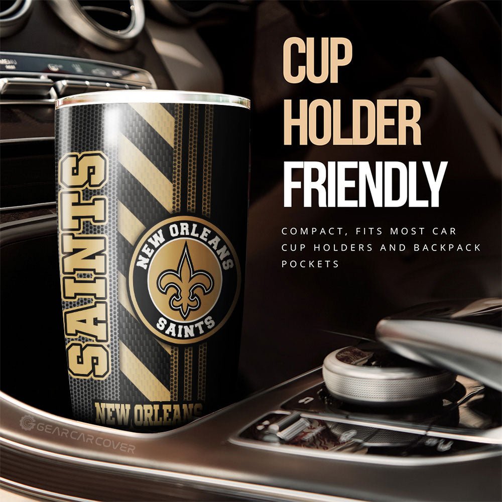 New Orleans Saints Tumbler Cup Custom Car Accessories - Gearcarcover - 3