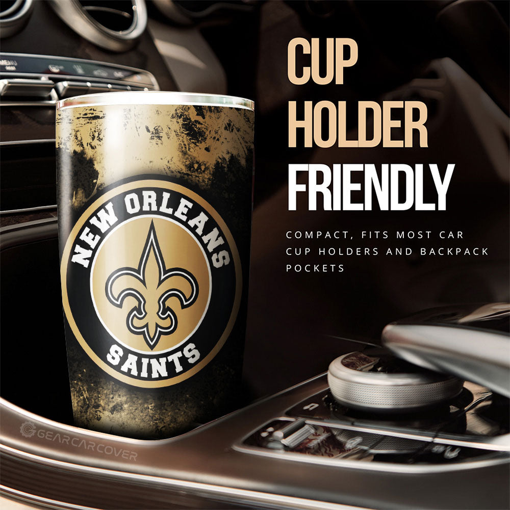 New Orleans Saints Tumbler Cup Custom Car Accessories - Gearcarcover - 3