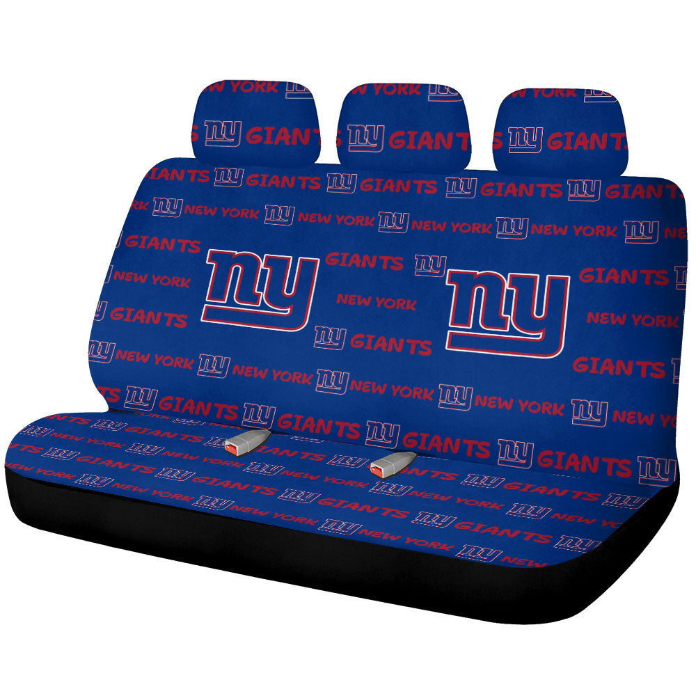 New York Giants Car Back Seat Covers Sporty Team Collection - Gearcarcover - 1