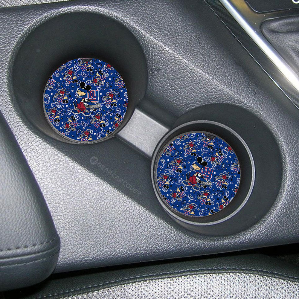 New York Giants Car Coaster Set Cartoon Theme Collection - Gearcarcover - 2