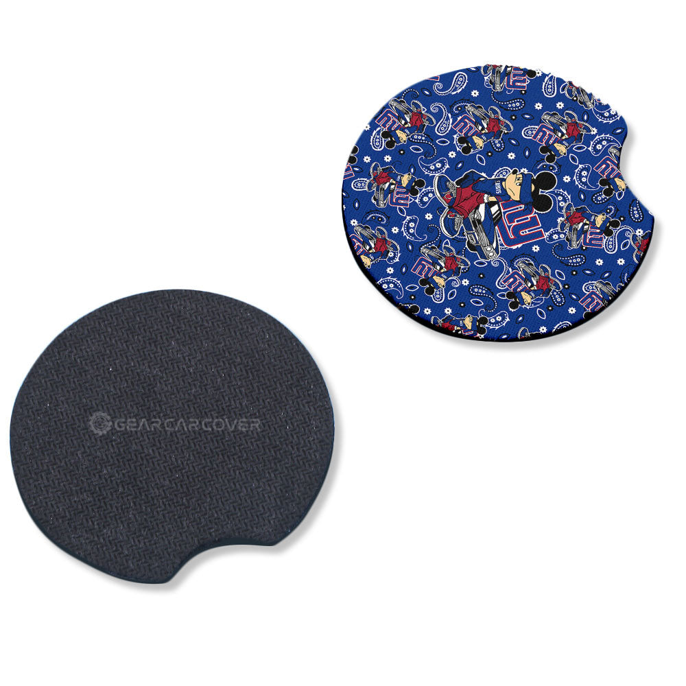 New York Giants Car Coaster Set Cartoon Theme Collection - Gearcarcover - 4