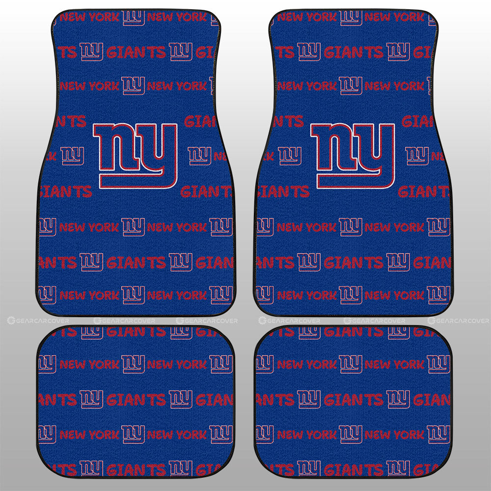 New York Giants Car Floor Mats Sporty Team Collection - Gearcarcover - 1