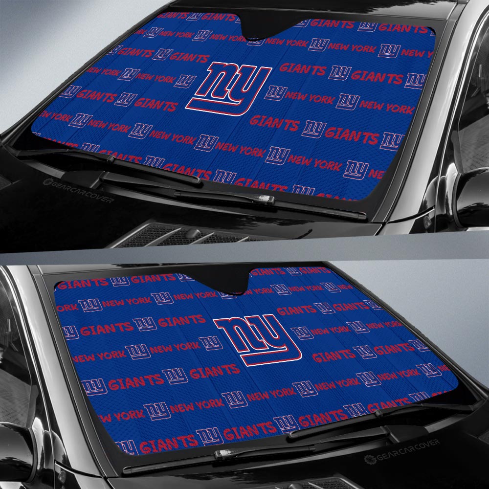 New York Giants Car Sunshade Sporty Team Collection - Gearcarcover - 2