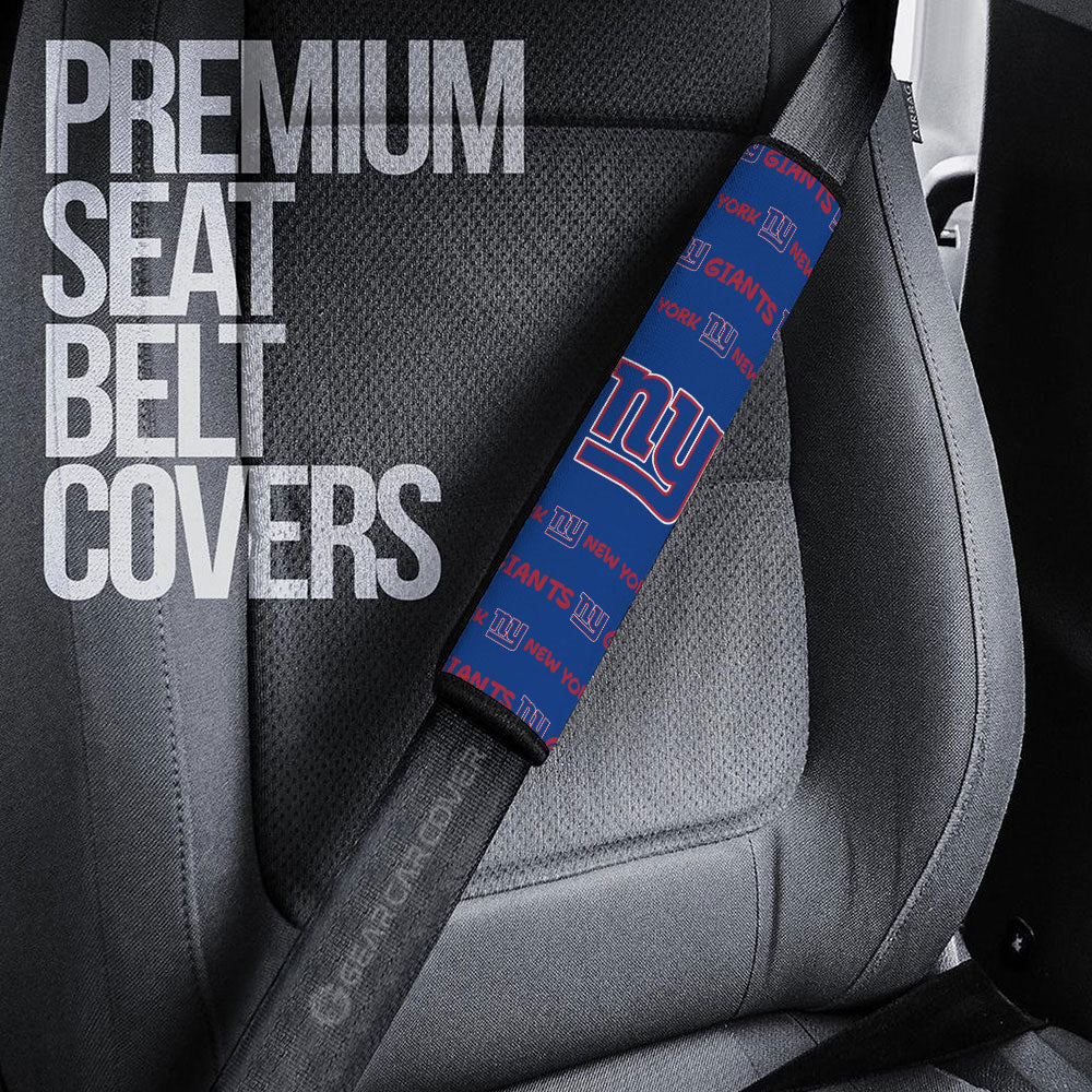 New York Giants Seat Belt Covers Sporty Team Collection - Gearcarcover - 3