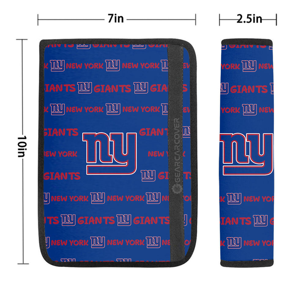 New York Giants Seat Belt Covers Sporty Team Collection - Gearcarcover - 1
