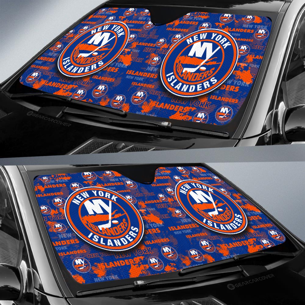 New York Islanders Car Sunshade Custom Car Accessories - Gearcarcover - 2