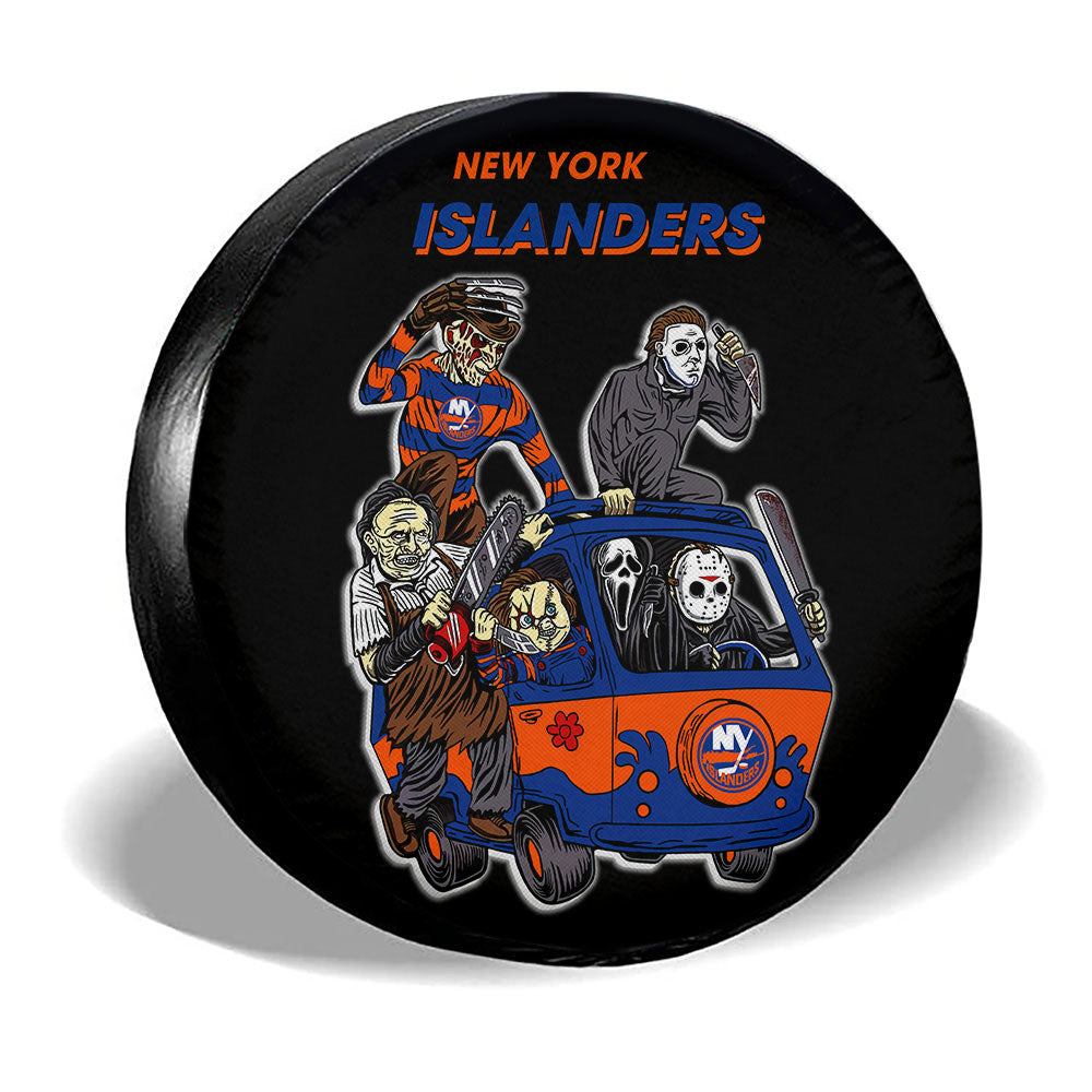 New York Islanders Spare Tire Covers Horror Characters Car Accessories - Gearcarcover - 3