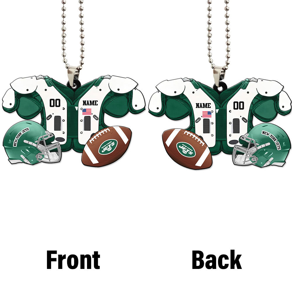 New York Jets Ornament Personalized Uniforms Collection - Gearcarcover - 4