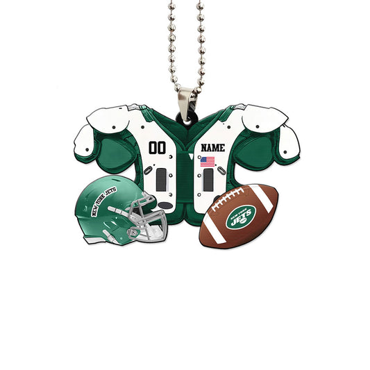 New York Jets Ornament Personalized Uniforms Collection - Gearcarcover - 1