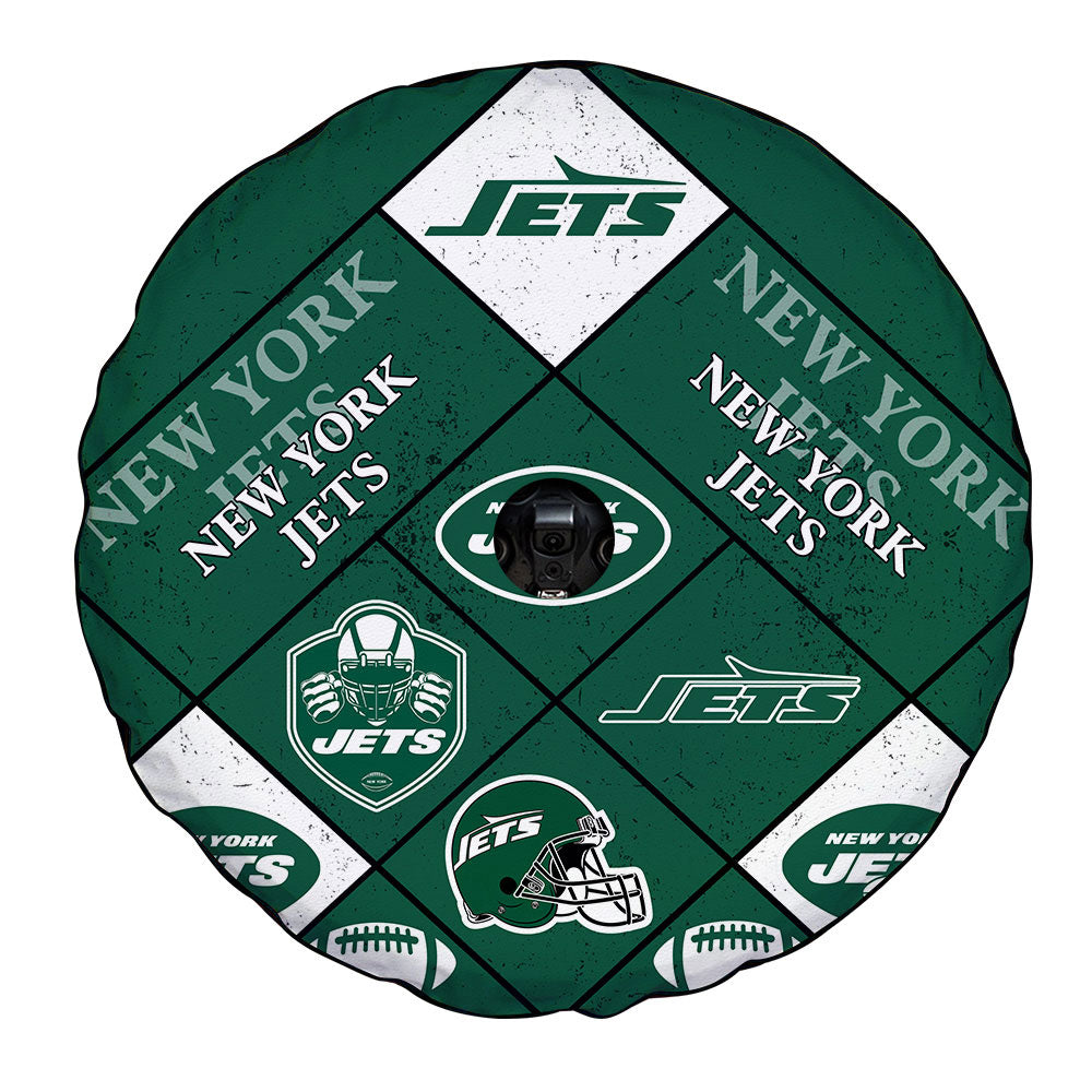 New York Jets Spare Tire Covers Camera Hole Sporty Team Collection - Gearcarcover - 4