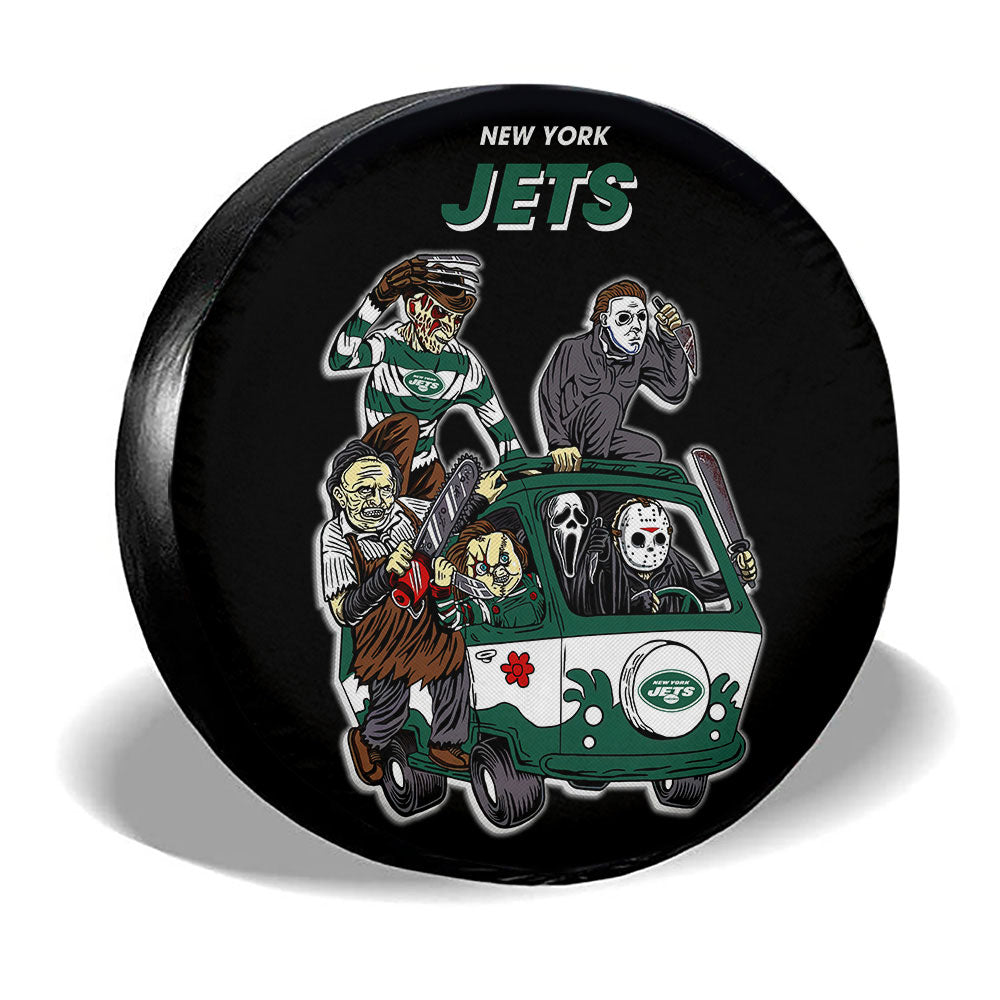 New York Jets Spare Tire Covers Horror Characters Car Accessories - Gearcarcover - 3