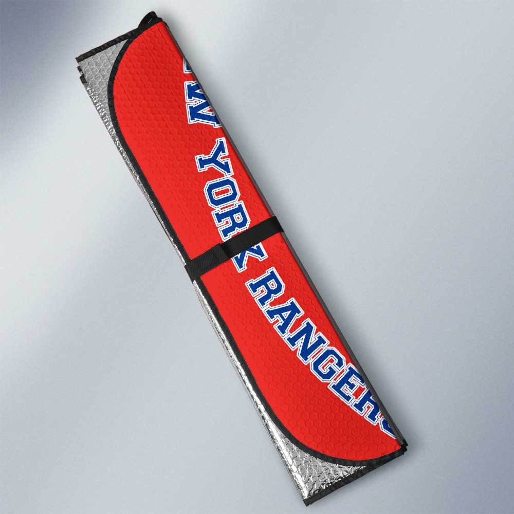 New York Rangers Car Sunshade Custom Car Accessories For Fans - Gearcarcover - 3