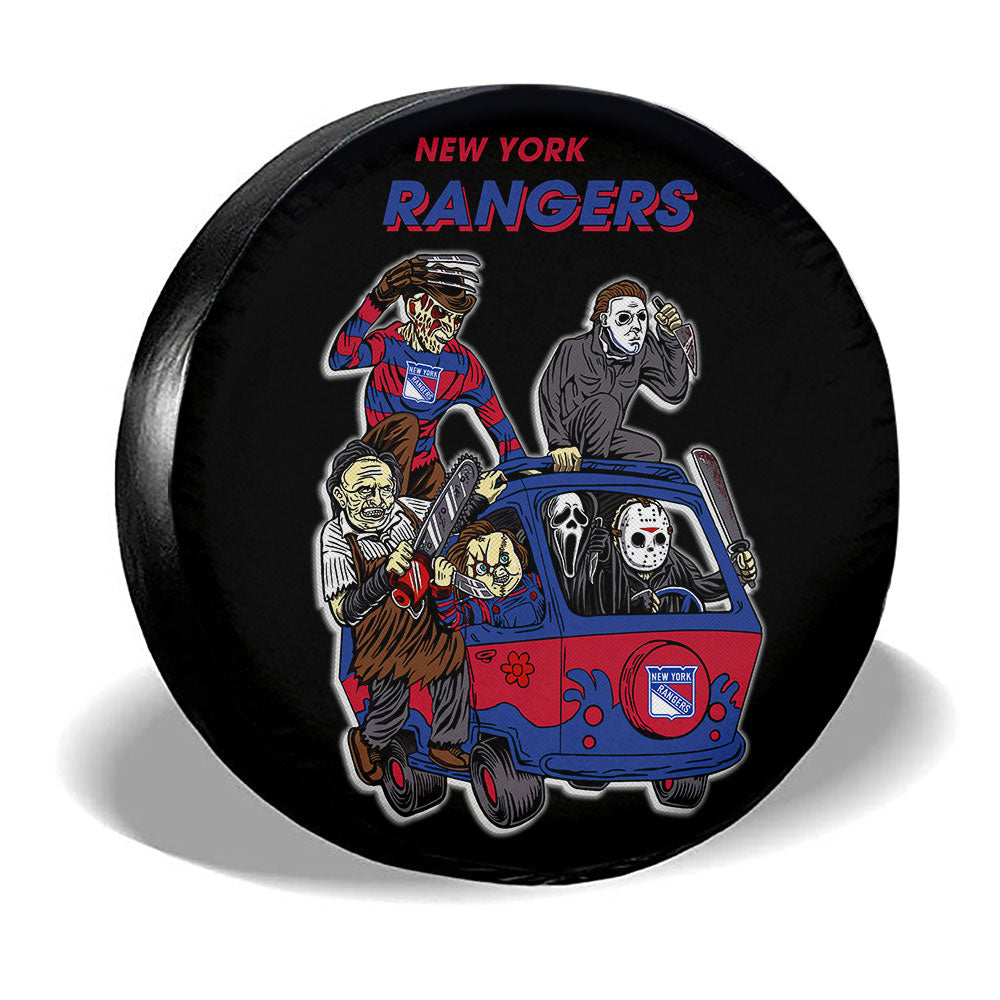 New York Rangers City Spare Tire Covers Horror Characters Car Accessories - Gearcarcover - 3