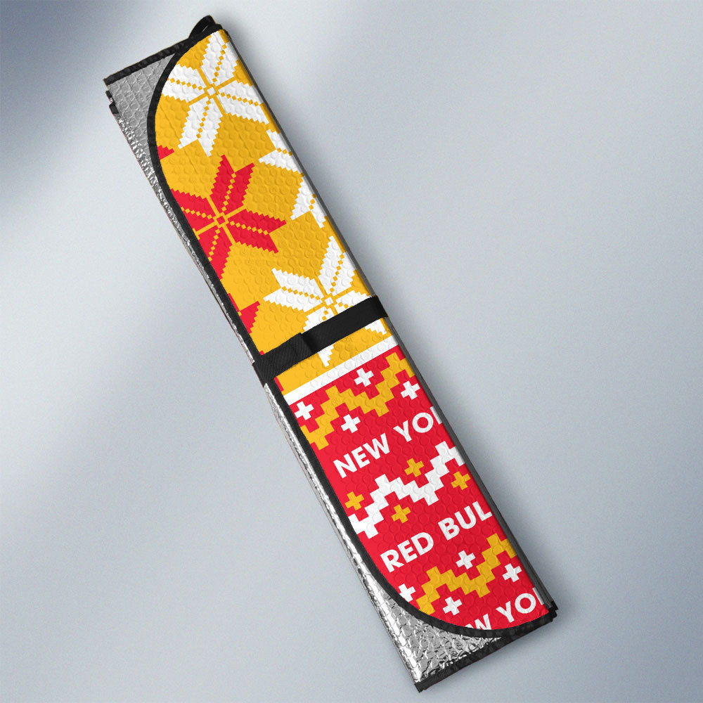 New York Red Bulls Car Sunshade Custom Ugly Style Car Accessories - Gearcarcover - 3