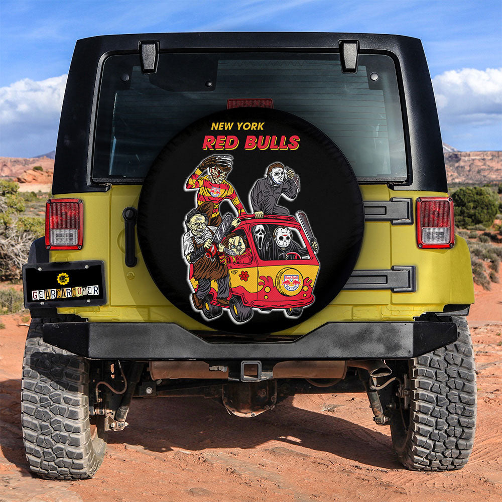 New York Red Bulls Spare Tire Covers Horror Characters Car Accessories - Gearcarcover - 2