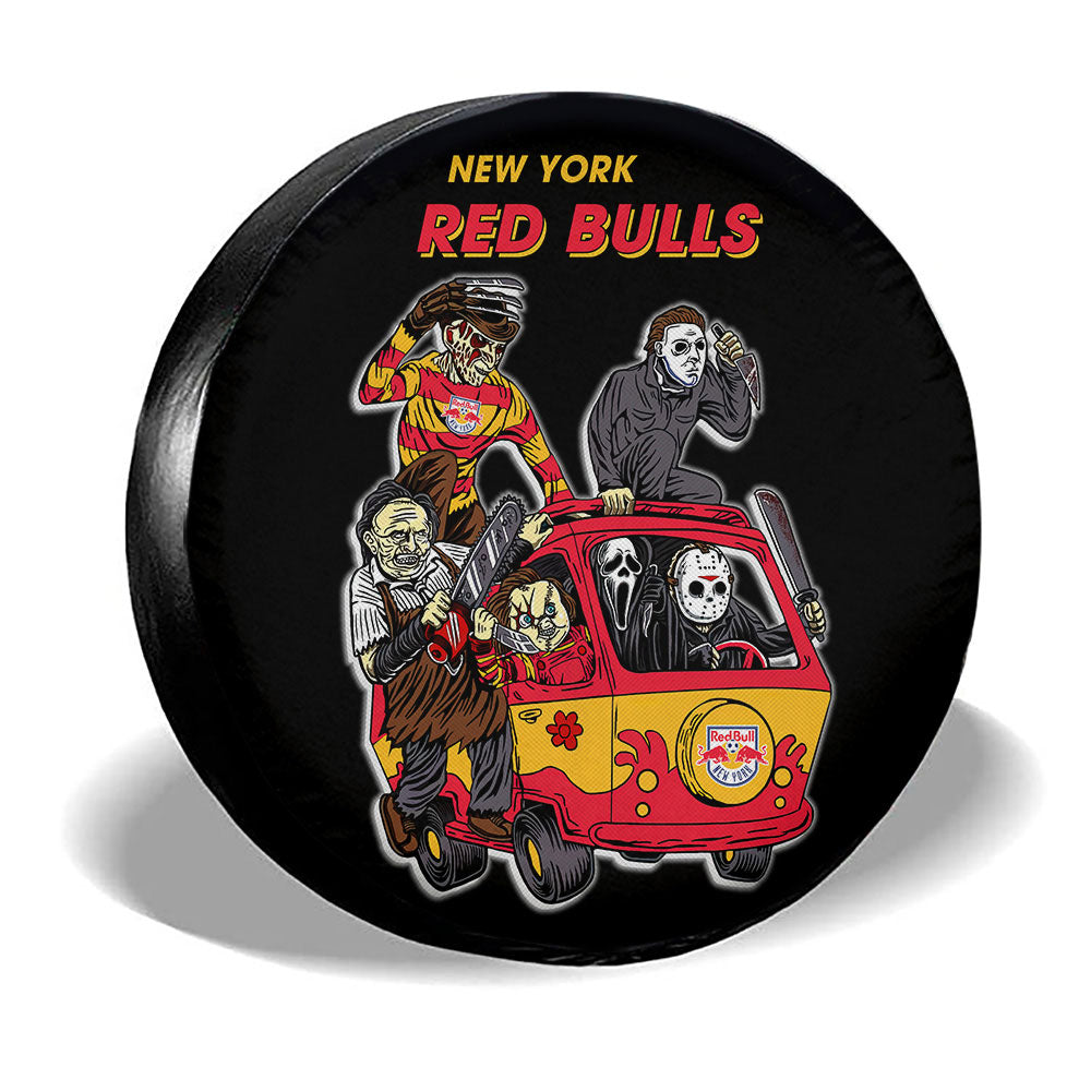 New York Red Bulls Spare Tire Covers Horror Characters Car Accessories - Gearcarcover - 3