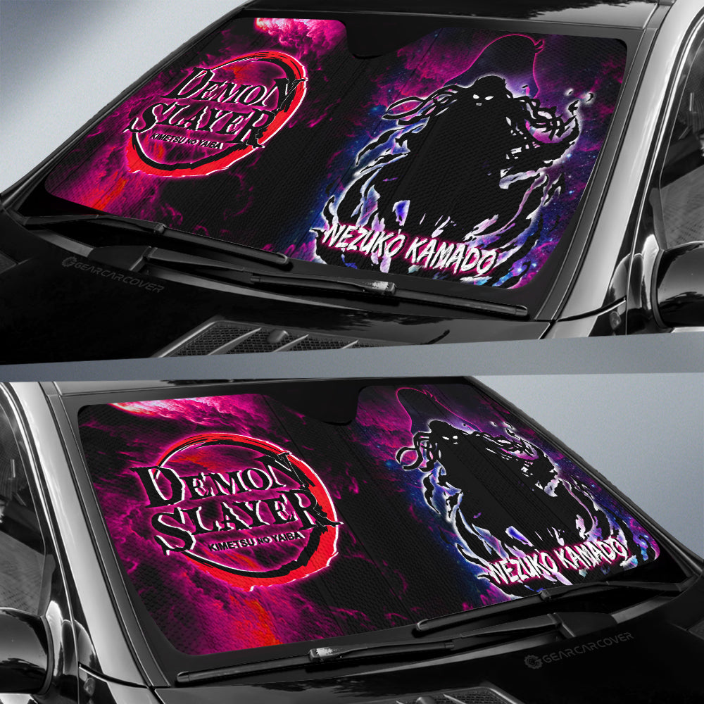 Nezuko Car Sunshade Custom Silhouette Style - Gearcarcover - 2