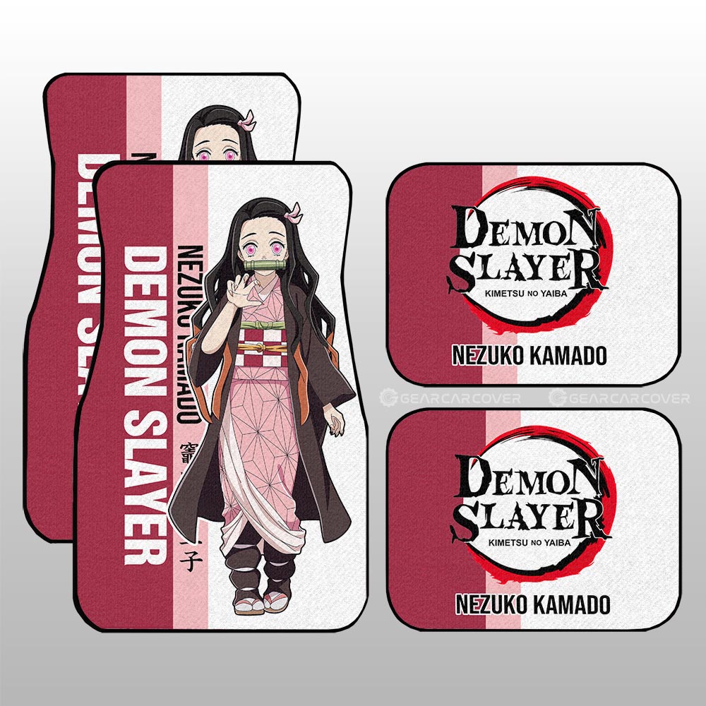 Nezuko Kamado Car Floor Mats Custom Car Accessories For Fans - Gearcarcover - 1