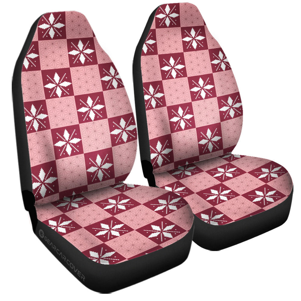Nezuko Kamado Car Seat Covers Custom Anime Car Accessories - Gearcarcover - 3