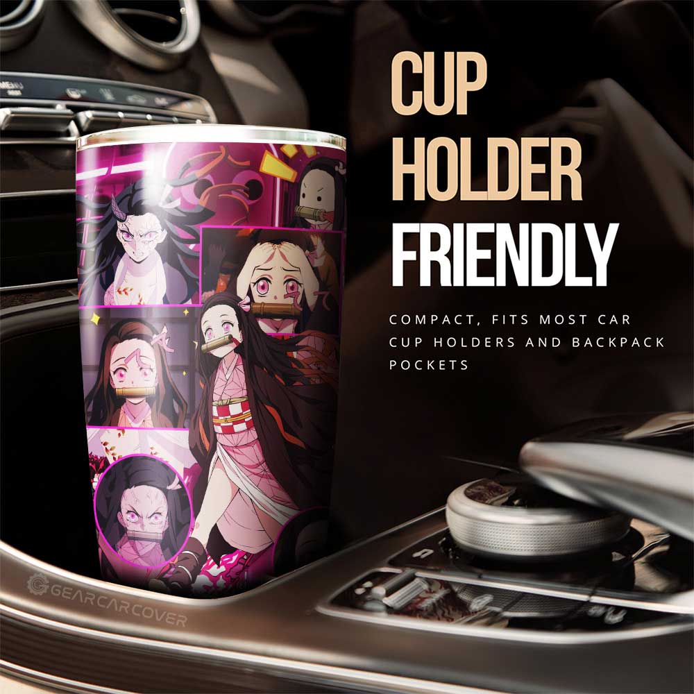 Nezuko Kamado Tumbler Cup Custom Demon Slayer Anime - Gearcarcover - 2