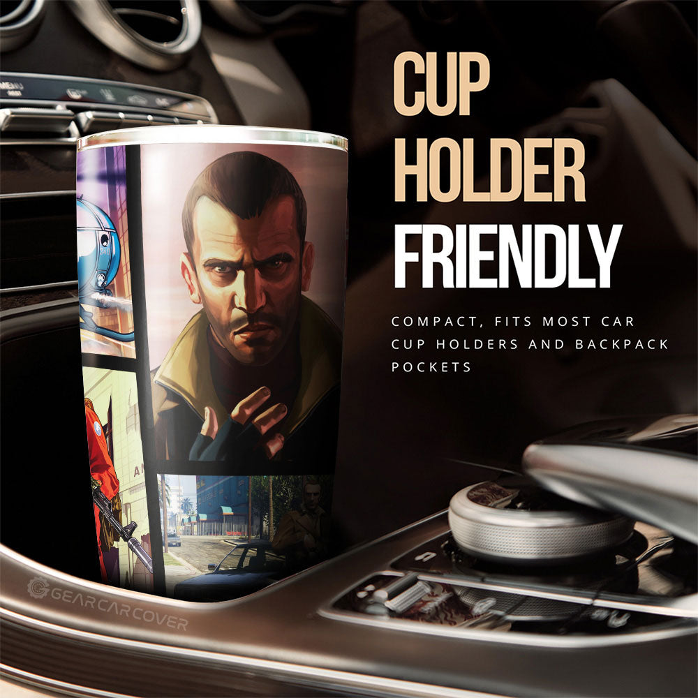 Niko Bellic Tumbler Cup Custom Car Accessories - Gearcarcover - 3