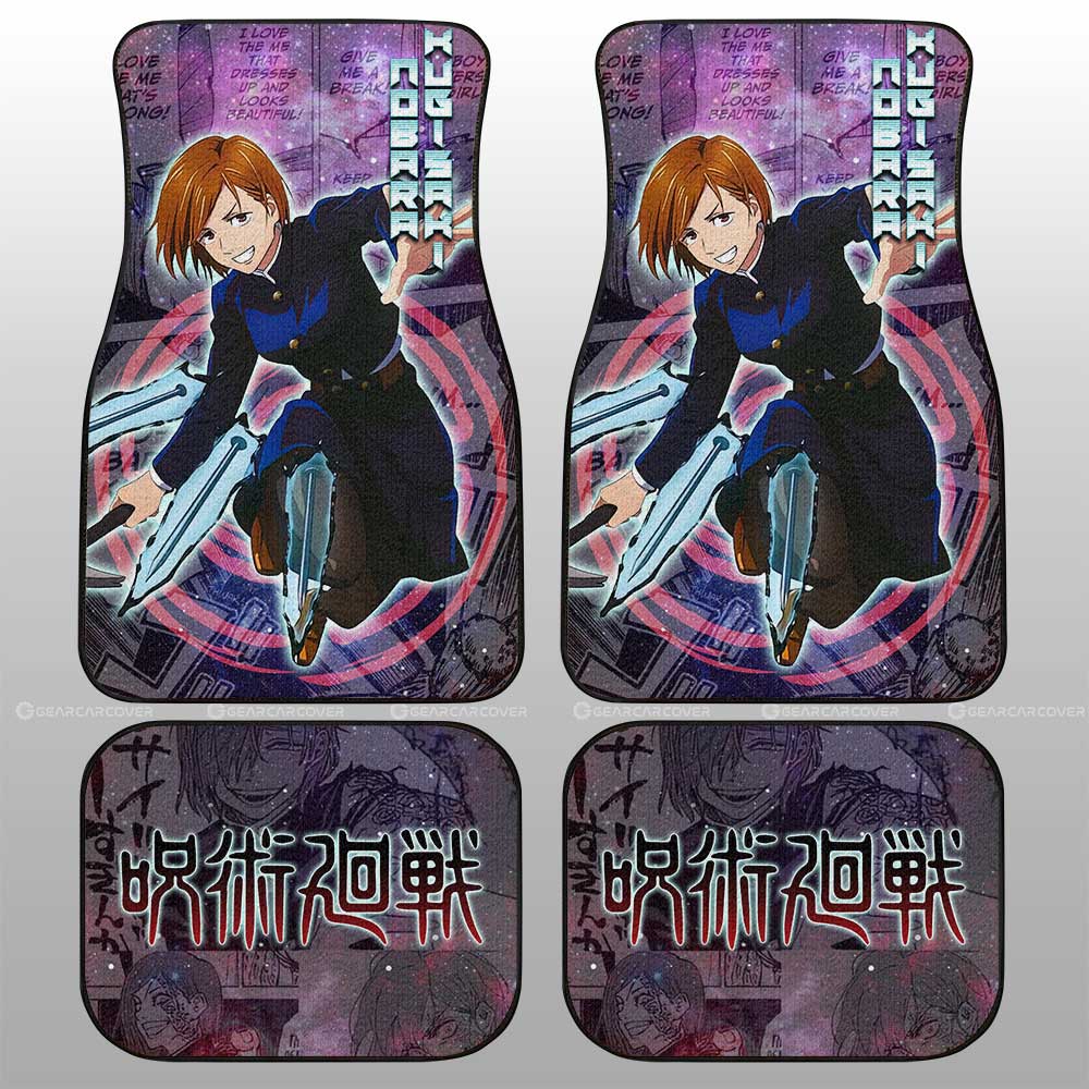 Nobara Kugisaki Car Floor Mats Custom Galaxy Manga Style - Gearcarcover - 2