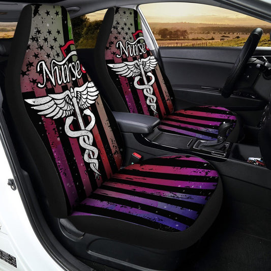 Nurse Car Seat Covers Custom American Flag Car Accessories Great - Gearcarcover - 2