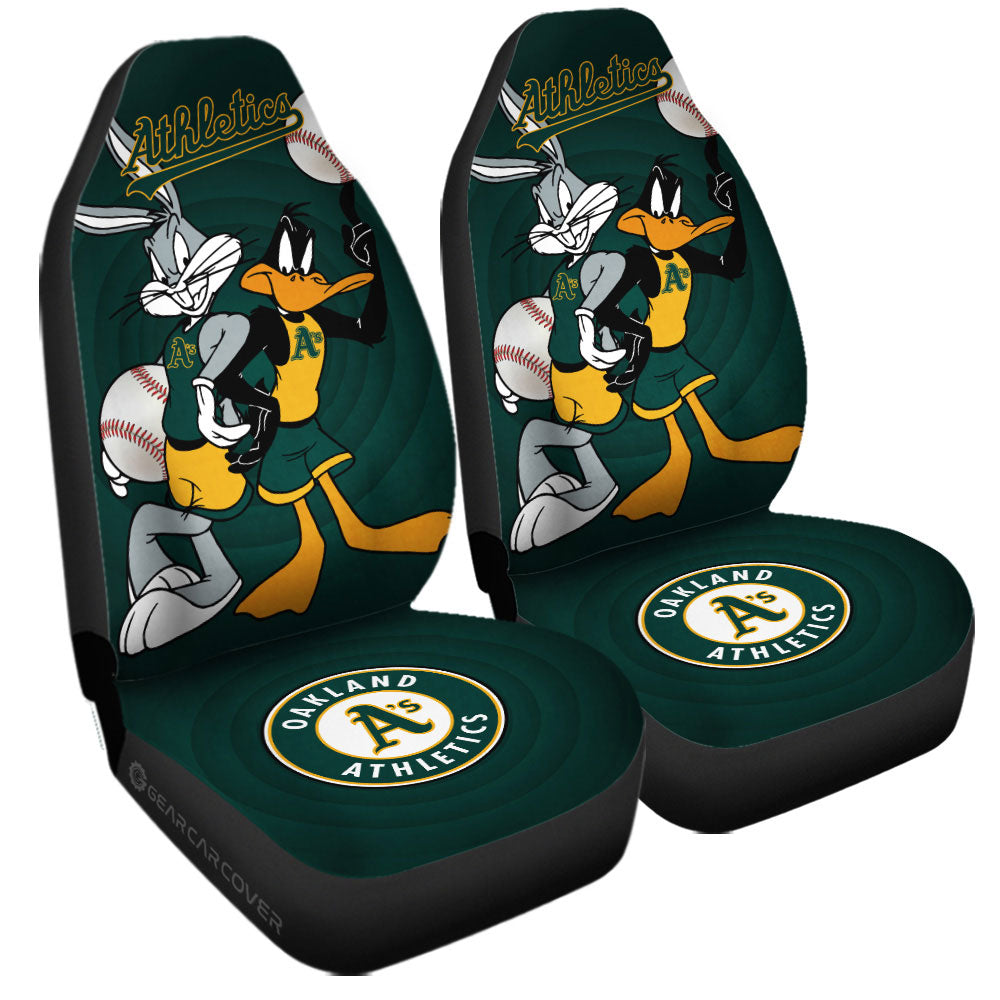 Oakland Athletics Car Seat Covers Custom Car Accessories - Gearcarcover - 3