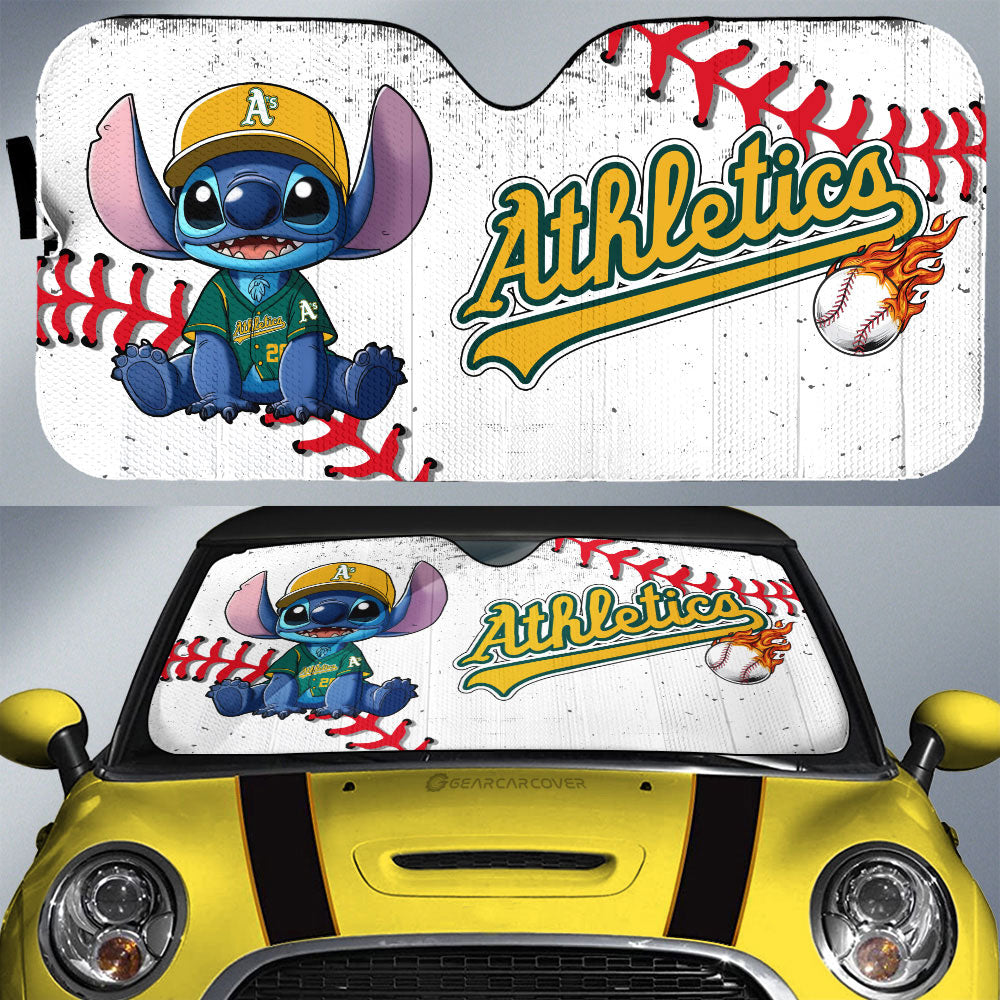 Oakland Athletics Car Sunshade Stitch Theme Collection - Gearcarcover - 1