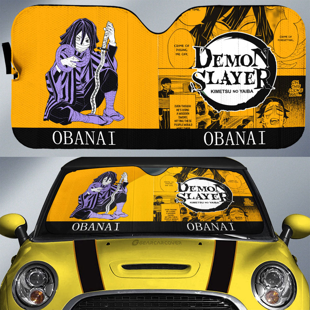 Obanai Iguro Car Sunshade Custom Car Accessories Manga Style - Gearcarcover - 1