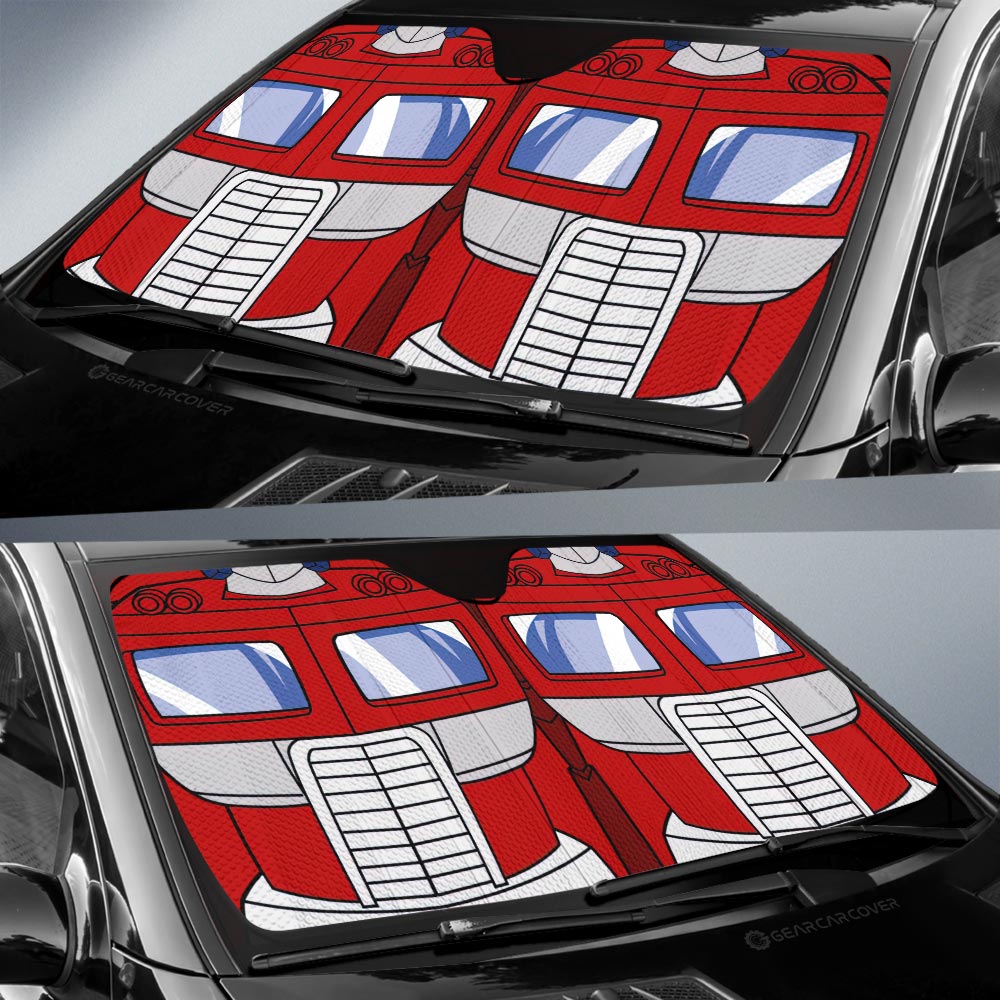 Optimus Prime Car Sunshade Custom Transformer Car Accessories - Gearcarcover - 2