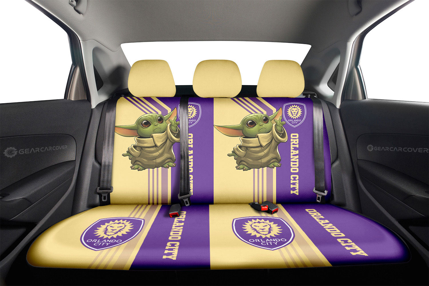 Orlando City SC Car Back Seat Covers Custom Car Accessories - Gearcarcover - 2