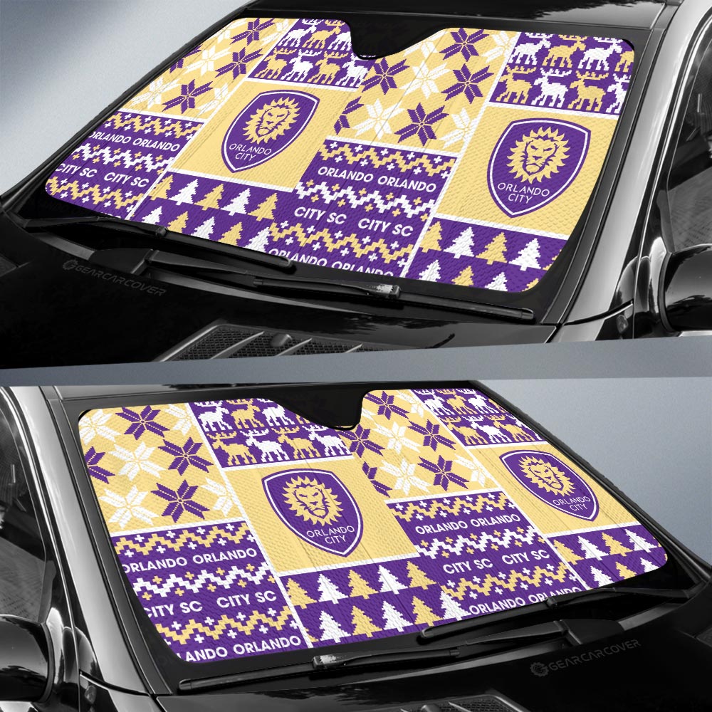 Orlando City SC Car Sunshade Custom Ugly Style Car Accessories - Gearcarcover - 2