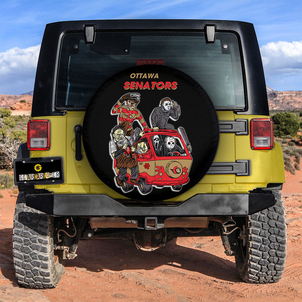 Ottawa Senators Spare Tire Covers Horror Characters Car Accessories - Gearcarcover - 2