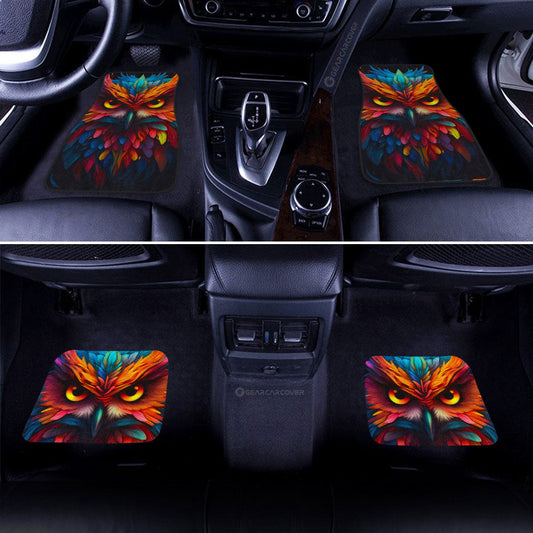 Owl Colorful Car Floor Mats Custom Car Accessories - Gearcarcover - 2