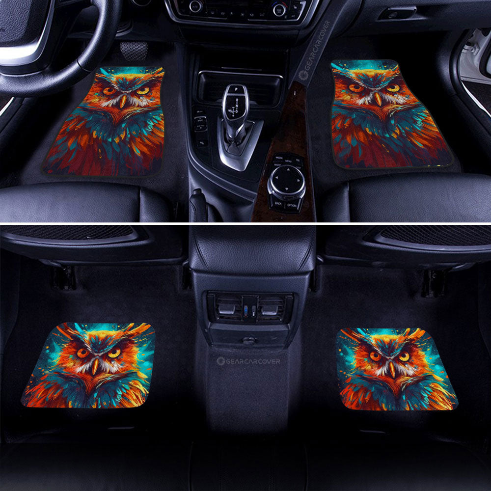 Owl Colorful Car Floor Mats Custom Car Accessories - Gearcarcover - 2