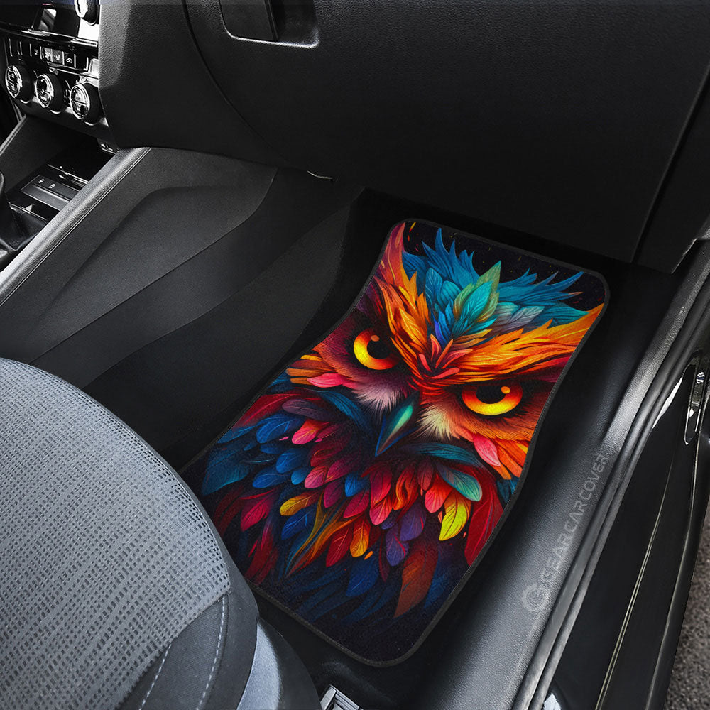 Owl Colorful Car Floor Mats Custom Car Accessories - Gearcarcover - 3