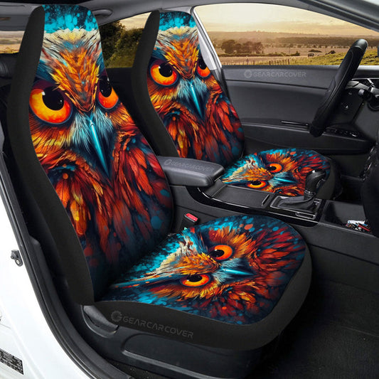 Owl Colorful Car Seat Covers Custom Car Accessories - Gearcarcover - 2