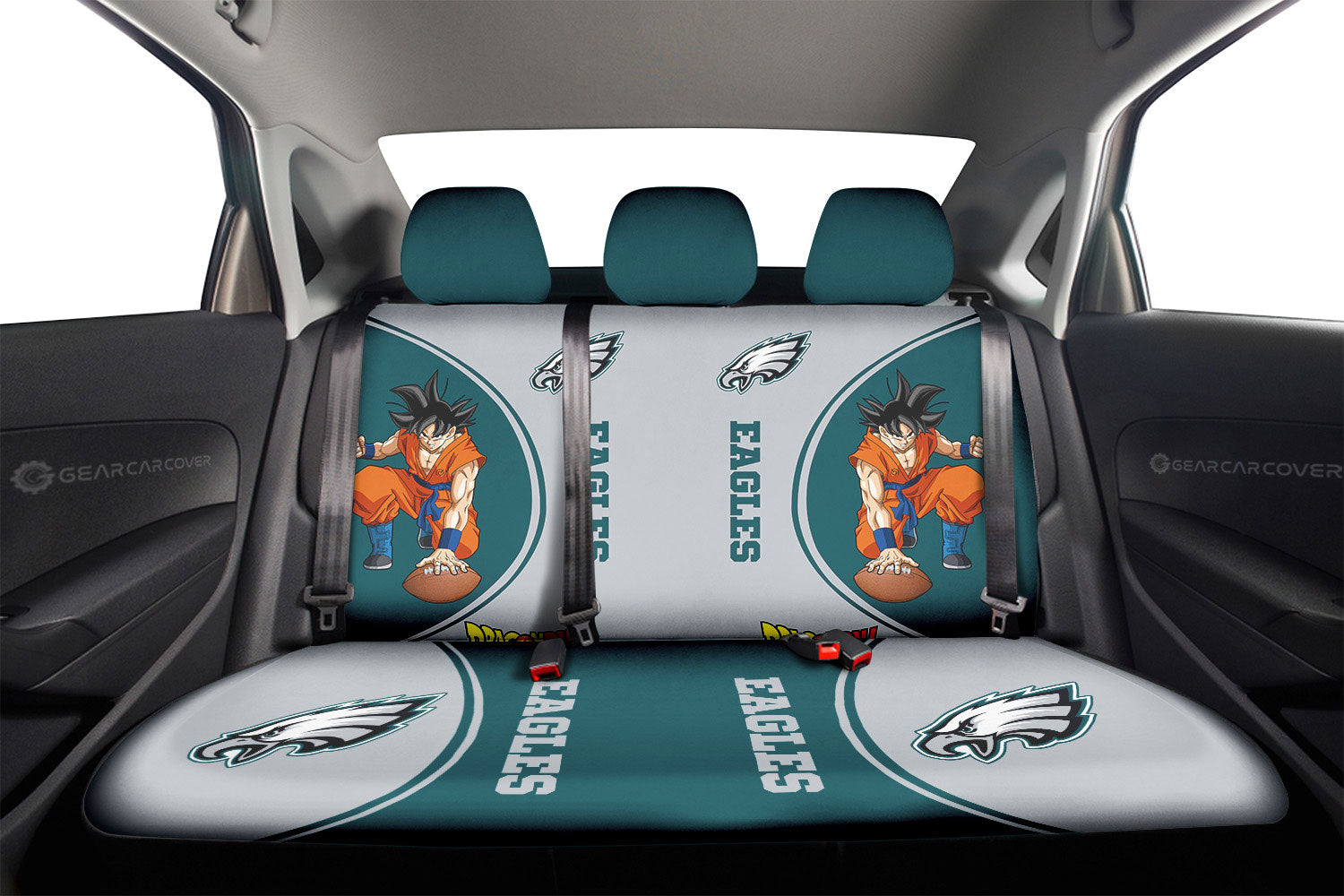 Philadelphia Eagles Car Back Seat Covers Custom Car Accessories For Fans - Gearcarcover - 2