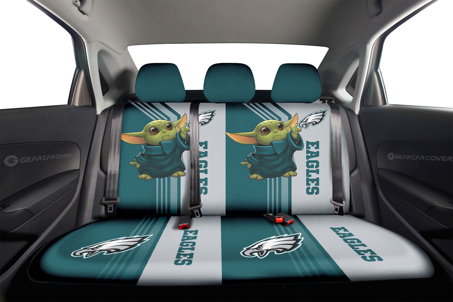 Philadelphia Eagles Car Back Seat Covers Custom Car Accessories - Gearcarcover - 2