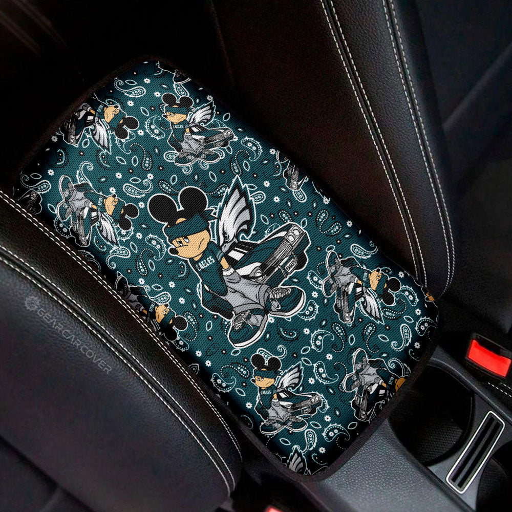 Philadelphia Eagles Car Center Console Cover Cartoon Theme Collection - Gearcarcover - 1
