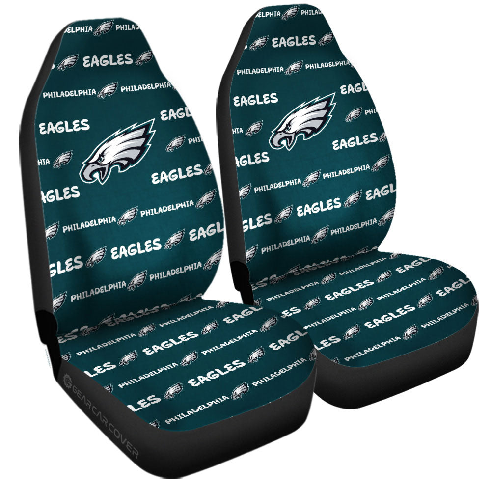 Philadelphia Eagles Car Seat Covers Sporty Team Collection - Gearcarcover - 3