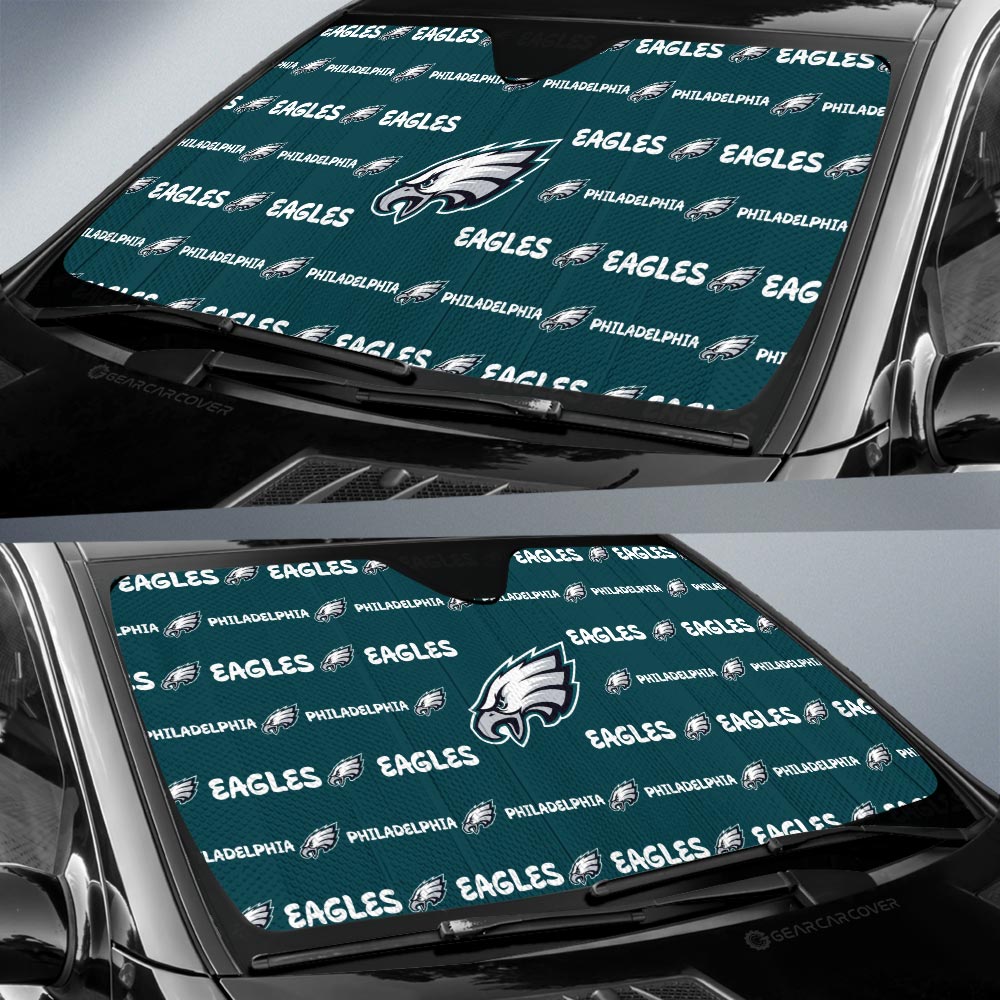 Philadelphia Eagles Car Sunshade Sporty Team Collection - Gearcarcover - 2