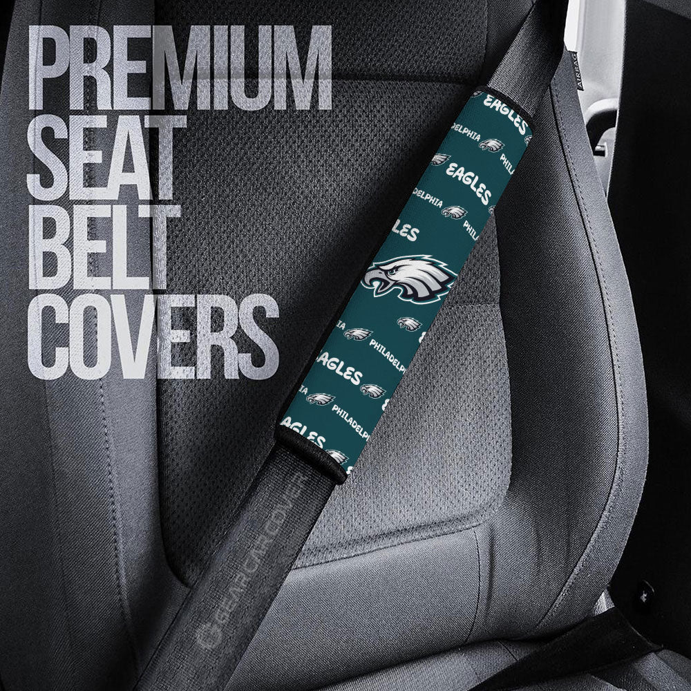 Philadelphia Eagles Seat Belt Covers Sporty Team Collection - Gearcarcover - 3
