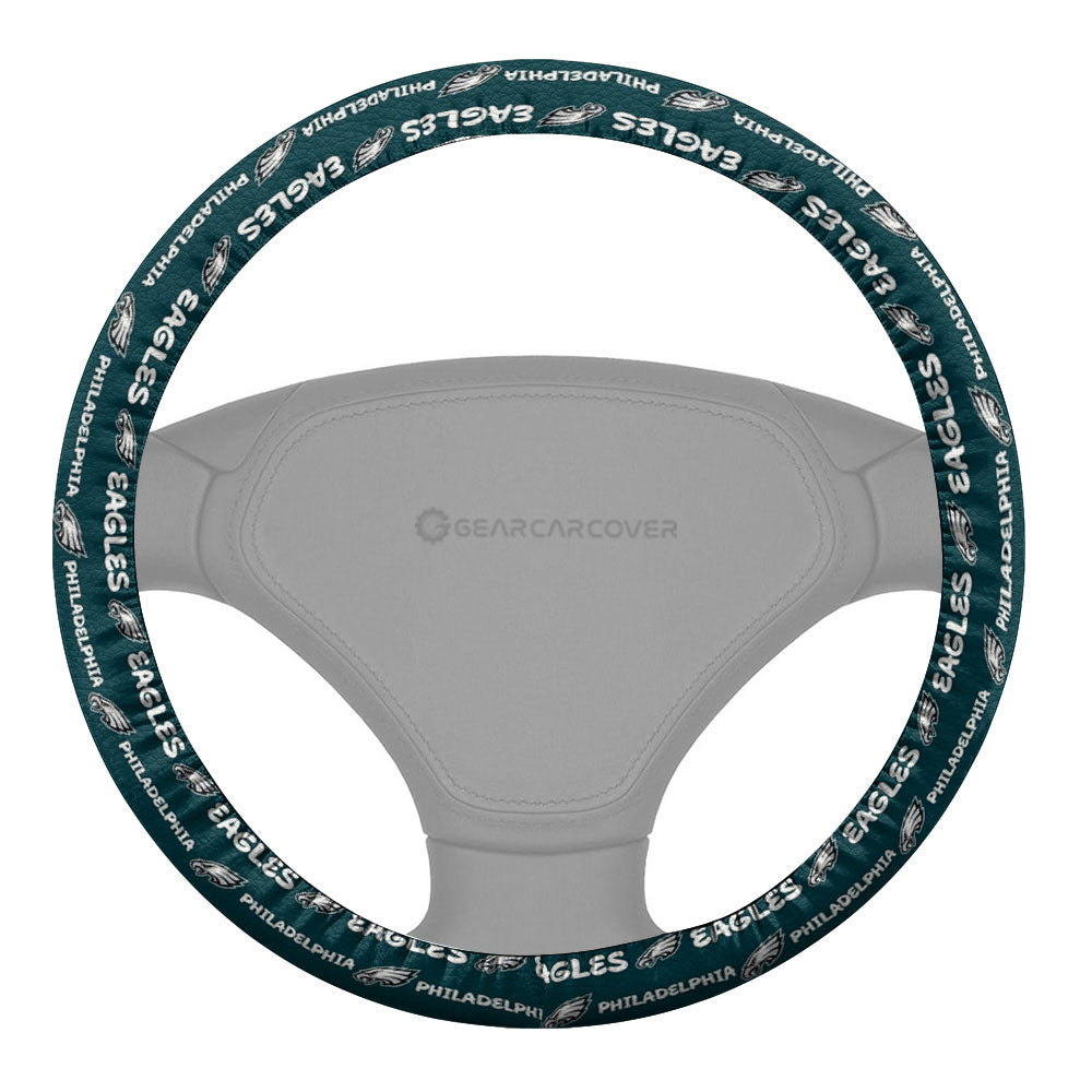 Philadelphia Eagles Steering Wheel Cover Sporty Team Collection - Gearcarcover - 2