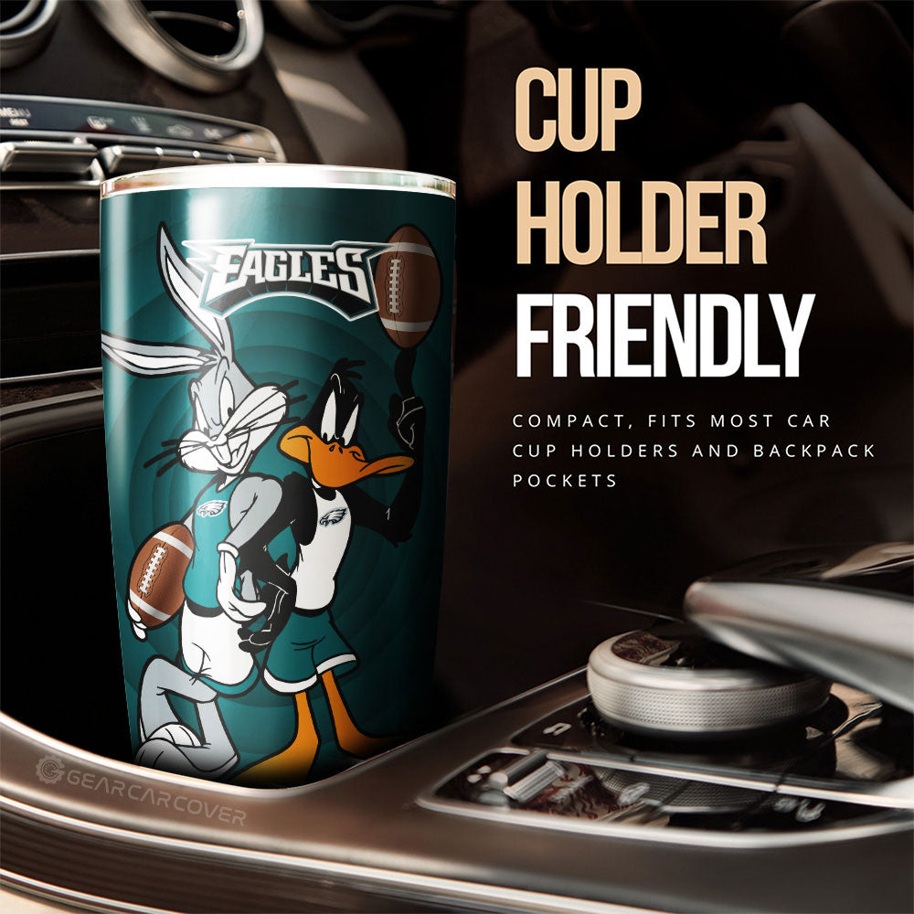 Philadelphia Eagles Tumbler Cup Custom Car Accessories - Gearcarcover - 3